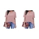 thumbnail image 3 of Blusa Minnieouse con cuello en V manga corta holgada Floral para mujer, 3 of 6