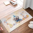 thumbnail image 2 of Watercolor Bichon Frise Happy Birthday Celebration Balloons Gift Party Doormat Bichons Dog Lovers Gifts Idea Indoor Outdoor Welcome Mat - 00028, 2 of 5