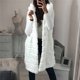 thumbnail image 4 of Chaquetas para mujer Faux-FurGilet chaleco sin mangas cuerpo Color sólido con capucha chaqueta larga abrigo prendas de vestir exteriores Odeerbi ODB-3, 4 of 7