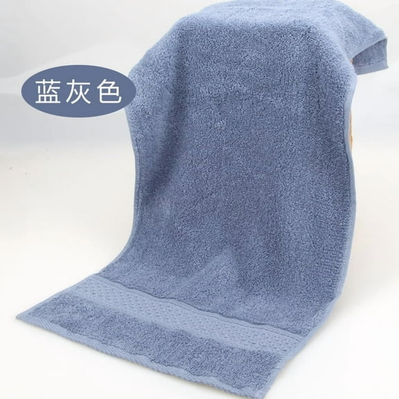 Namzi Cotton Towels - 2 Pack 13 by 29 Inch – Decorative, Extra Absorbent and Soft Face Towel, Ideal for Bathroom and Powder Room-Blue Grey