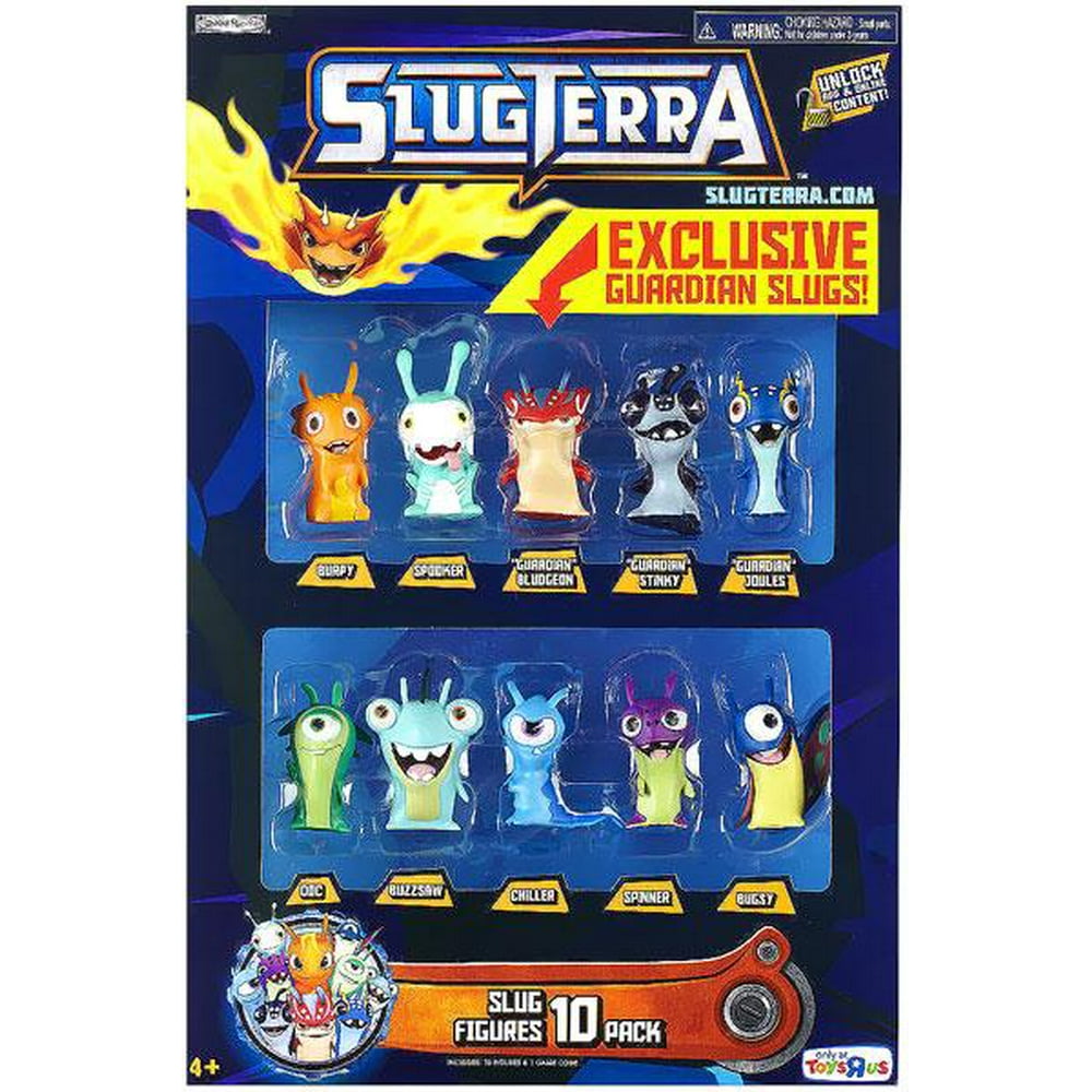 Slugterra Slug Figures 10-Pack [Exclusive Guardian Slug!] - Walmart.com