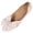 Beige, variant on Women Walking Loafers Comfy Point Toe Flats for Spring Daily Solid Color Beige