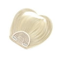thumbnail image 6 of Benehair Clip in Fringe Hair Extensions as Humam Neat Bangs Thick Hairpiece 6" Ash Blonde Mix Bleach Blonde, 6 of 6