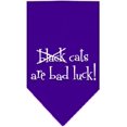 thumbnail image 1 of Black Cats Are Bad Luck Screen Print Bandana Purple Small, 1 of 1