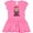 Raspberry with Polka Dots, variant on Inktastic Monkey I Love Hanging out with My Great Grandpa Gift Baby Girl Dress