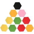 thumbnail image 1 of WHAMVOX 12PCS Self Adhesive Hexagon Wall Tiles Wool Felt for Creative Home Decor, 1 of 6