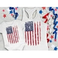 thumbnail image 4 of 4th of July Vintage USA Flag Patriotic Shirts Mother & Child Matching Set Outfit Mom White XX-Large / Baby White 6M (3-6M), 4 of 7