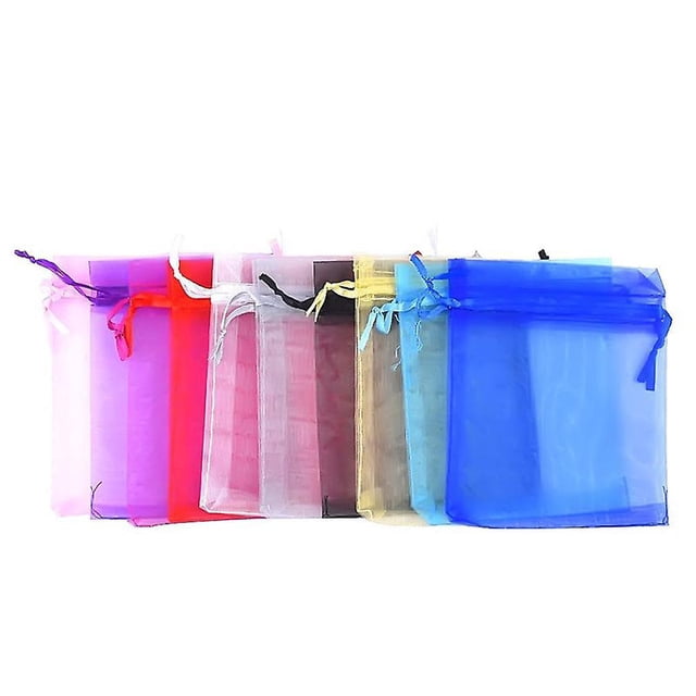 100 piezas bolsas de organza para regalo