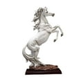 thumbnail image 4 of Estatua de caballo grande de pie, estatua moderna de caballo de 18,7'' de alto, estatua de animal de escritorio para Blanco, 4 of 9