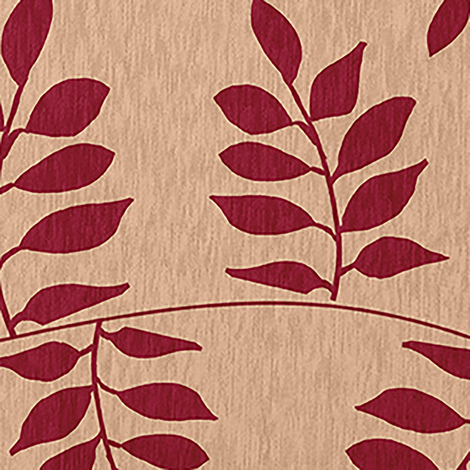 Simply Daisy 18" x 30" Red Fern Fronds Rug