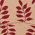 thumbnail image 2 of Simply Daisy 3' x 5' Red Fern FrondsIndoor/outdoor Rug, 2 of 5