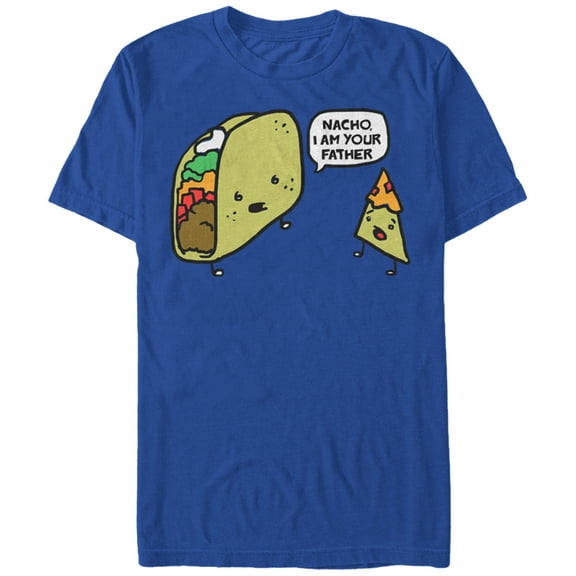 Men's Lost Gods Taco Nacho I am Your Father  Graphic Tee Royal Blue 2X Large