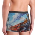 thumbnail image 3 of KLL Cartoon Train Hot Air Balloon Men's Cotton Boxer Briefs Underwear-X-Large, 3 of 8