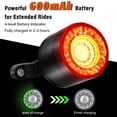 thumbnail image 6 of GREENCYCLE Bike Tail Light, LED Bicycle Rear Light with Changing Colors, USB C Rechargeable Rainbow Bike Lights, Auto ON/OFF, IP65 Waterproof,7Colors15Modes Suitable for Cycling Scooter Motorbike,3PK, 6 of 8