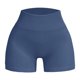 thumbnail image 1 of Pantalones cortos de entrenamiento sin costuras y acanalados para mujer: cintura alta, elásticos para yoga/gimnasio, talla real, tallas asiáticas, lavado a mano en frío., 1 of 3