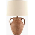 thumbnail image 2 of Livabliss Table Lamps, 27" Mubi Traditional Bedside Nightstand Table Lamp for Bedroom Living Room Office, Red Body with White Wheat Shade (27"H x 18"W x 18"D), 2 of 5
