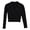 Black, variant on Girls Ballet Dance Wrap Sweater Kids V Neck Pullover Knit Long Sleeve Crop Top No-Tie Warm Knitted Cardigan Cover Up for Dance Class Daily Wear(Grey,3-5 Years)