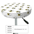 thumbnail image 4 of Bingfone Bee Padded Round Bar Stool Cover Cushion with Elastic Fabric Round Chair Seat - Bee, 4 of 7