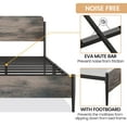 thumbnail image 6 of Gymchoice Platform Bed Frame with Rustic Vintage Wood Headboard & Safe Rounded Corners,Strong Metal Slats Support,Mattress Foundation,No Box Spring Needed, 6 of 6