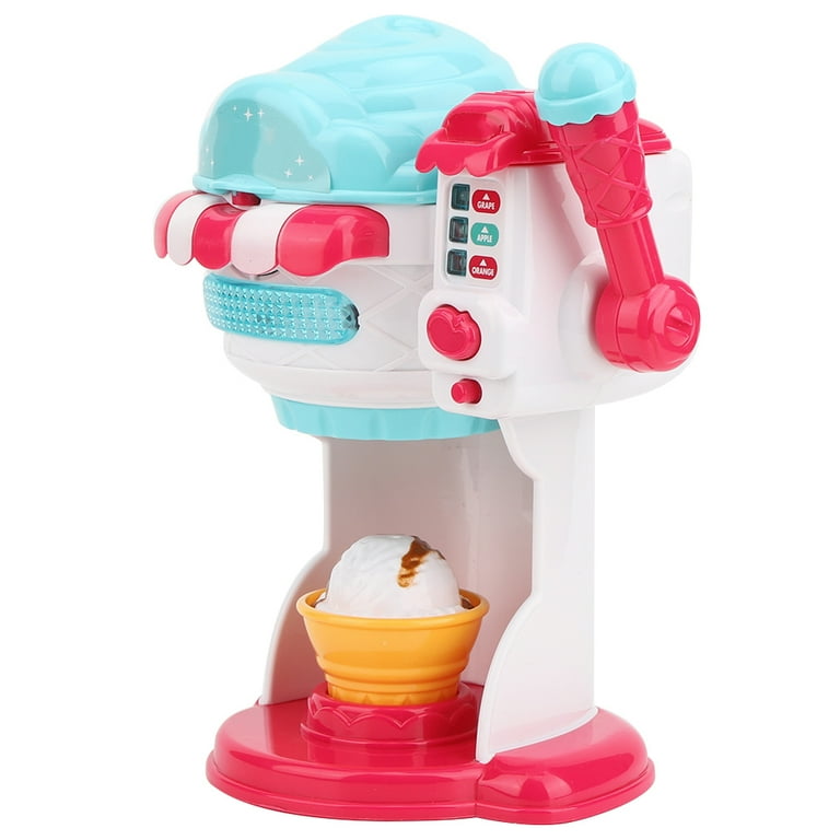 Children Simulation Ice Cream Machine Kid Ice Cream Maker with Light Music Educational Toy For Boys Girls 3 6 Year Old and Up