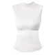 thumbnail image 4 of Camiseta sin mangas de cuello alto y corte ajustado para mujer: camiseta básica informal y elástica para combinar con otras prendas, 4 of 4