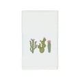 thumbnail image 4 of Authentic Hotel and Spa  Turkish Cotton Cactus Embroidered White 4-piece Towel Set, 4 of 4