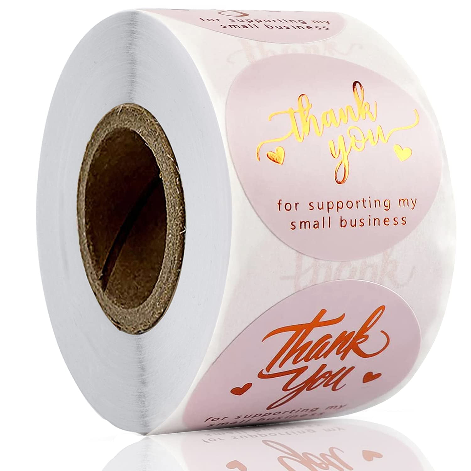 Thank You Stickers Small Business 1 5 Inch Stickers Labels For Envelopes Packaging 4 Designs Golden Font Labels Round Rolls 500 Pink Labels Per Ro Walmart Canada
