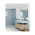 thumbnail image 3 of Replay Collection Six-Light Traditional Brushed Nickel Etched White Glass Bath Vanity Light, 3 of 11
