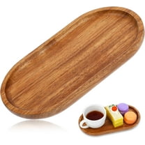 Small Wooden Tray, Oval Charcuterie Small Tray, Handmade Solid Wood Tea Tray For Display Fruit Snacks Appetizer Sushi Food Decor Platter