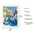 thumbnail image 2 of Cemetery And Vicarage In Kochel Germany - From an Original Color Painting by Wassily (Vasily) Kandinsky c.1909 - Japanese Unryu Rice Paper Art Print (Unframed) 18 x 24 in, 2 of 4