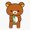 1pcs, variant on Relaxed Bear With Soju Inspired Sticker
