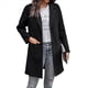 thumbnail image 2 of Ropa de Abrigo para Mujer, Moda de Otoño, Informal, Cortavientos con Botones, Ropa de Invierno con Bolsillos Negro XXL, 2 of 6