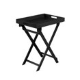 thumbnail image 3 of Lipstore Table Pliante en Acrylique Plateau de Souper Meuble Table à Manger Robuste Table de Camping Noir, 3 of 8