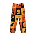thumbnail image 4 of Balery Halloween Banner Symbols print Men's Pajama Pants,Ultra Lightweight Pjs,Lounge Pant-X-Large, 4 of 9