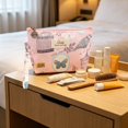 thumbnail image 4 of Cosmetic Bag Organizer,Mini Canvas Makeup Pouch, Compact Travel Toiletry Bag For Women, Portable Purse Makeup Storage Case, Small Zipper Cosmetic Organizer For Handbag And Daily Use, 1 Pack, 4 of 5