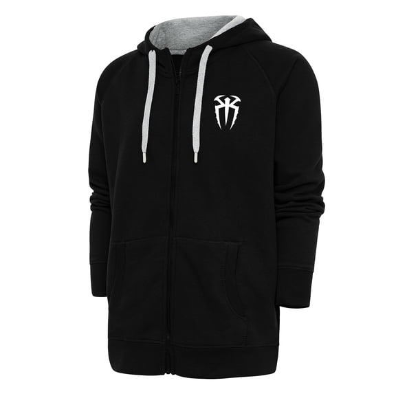 Men's Antigua Black Roman Reigns Victory Full-Zip Hoodie