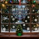 thumbnail image 4 of Ireezec Hanukkah Ornament with Star of Snowflake Design - Blue Enamel Metal Hanging Decor for Car Mirror Holiday Tree Window Display Jewish Festival of Lights Gift, 4 of 8