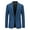Blue, variant on Men Lightweight Blazer Jacket Casual Sport Coat One Button Stretch Classic Suit Jacket Formal Business Coat
