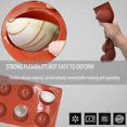 thumbnail image 4 of 3 Pack Semi Sphere Chocolate Mold 6/8/15 Cavity for Cocoa Bombs, Jelly, Mousse, Jello - Half Round Dome Cavity Ball Mold, 4 of 6