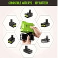 thumbnail image 3 of 150W Portable Power Station for Ryobi 18V Battery, DC 18V to AC 110V Inverter with AC Outlet, Dual USB & 200LM LED Light, Modified Sine Wave Power Adapter (Adapter Only), 3 of 9