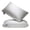Gray, variant on 2-Pack 3D Bean Pillow, 29.13" x 18.9" - Soft Hypoallergenic All-Season Pillow