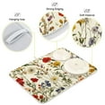 thumbnail image 3 of Yayeee Dish Drying Mat for Kitchen Counter 16"x18" Microfiber Absorbent Pad, Beige Floral, 3 of 7