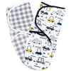 Little Star Organic Swaddle, 2 Pack, Vroom Room, Small
