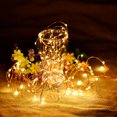 thumbnail image 3 of 0.2W 2M 20Led Luces de Cadena de Alambre de Cobre Luces de Cadena Decorativas Festivas Blanco Cálido CACAGOO Cadena de luz, 3 of 7