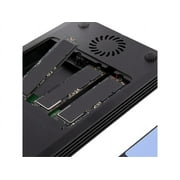4 Bay Thunderbolt 3 NVMe Enclosure, For M.2 NVMe SSD Drives, 1x DisplayPort Video and 2x TB3 Downstream Ports, 40Gbps
