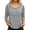 Grey, variant on Boho Tops for Women Fashion Clothing Women Blouses Flowy Shirts Butterfly Sleeve Tunic Crew Neck T Shirts