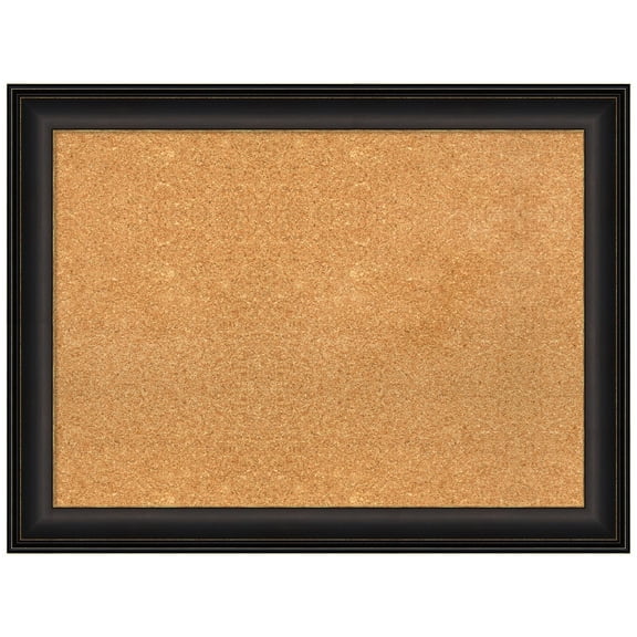 Amanti Art Natural Cork Board Framed Trio Oil Rubbed Bronze Bulletin Board 33 in. x 25 in.