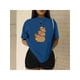 thumbnail image 1 of Playera Blusa De Familia Capybara Ropa Para Mujer Capibara Color Azul Talla Mediana Marca Emil SaEs, 1 of 4