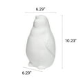 thumbnail image 3 of Creekwood Home 10.23" Playful Ceramic Polar Penguin Light, for Home Décor, Nightstand, End Table, Entryway, Bookshelf, Kid's Room, White, 3 of 10