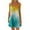 Yellow, variant on IROINNID Women's Shift Dress Plus Size Comfy Round-Neck Loose Dress Prints Drop Waist Dress